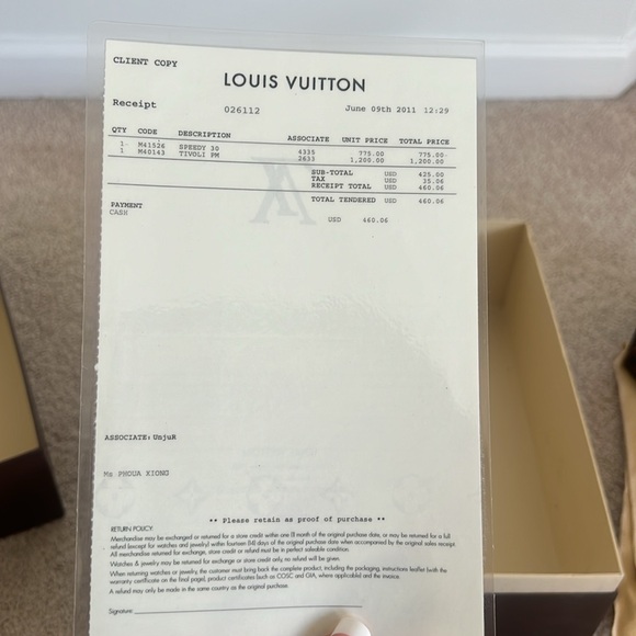 Louis Vuitton Tivoli PM  see photos. Still have box, receipt and bag protector. - Picture 7 of 15